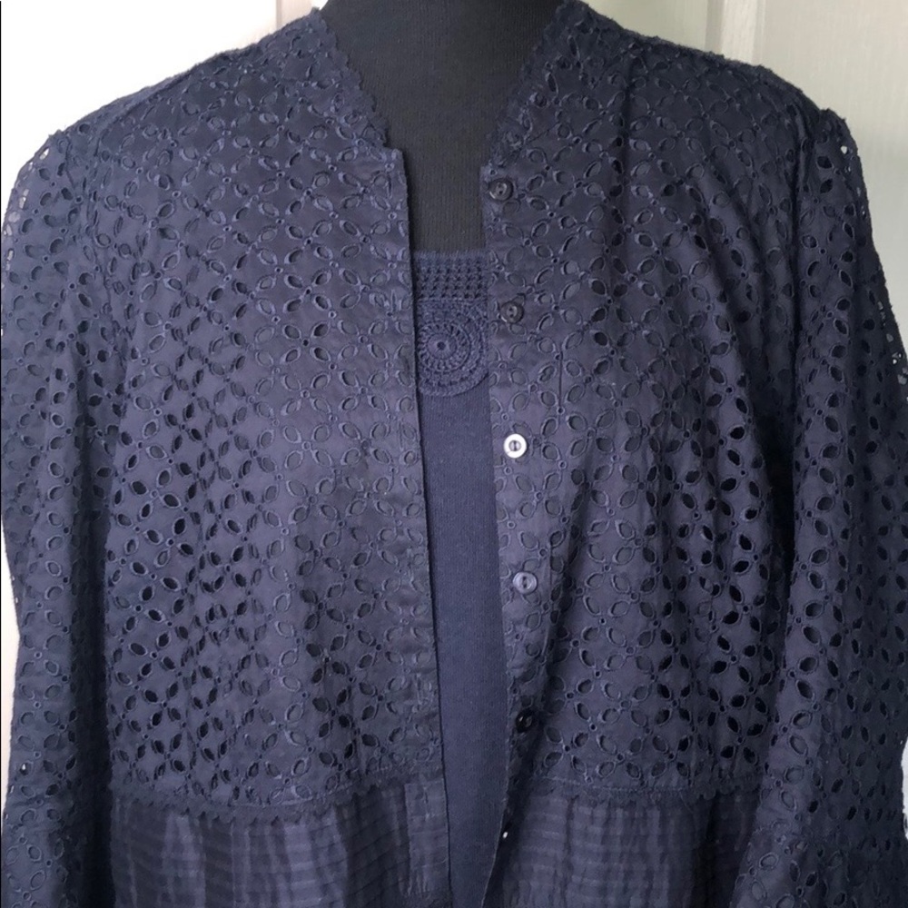 NYGARD Classy Navy Eyelet Jacket